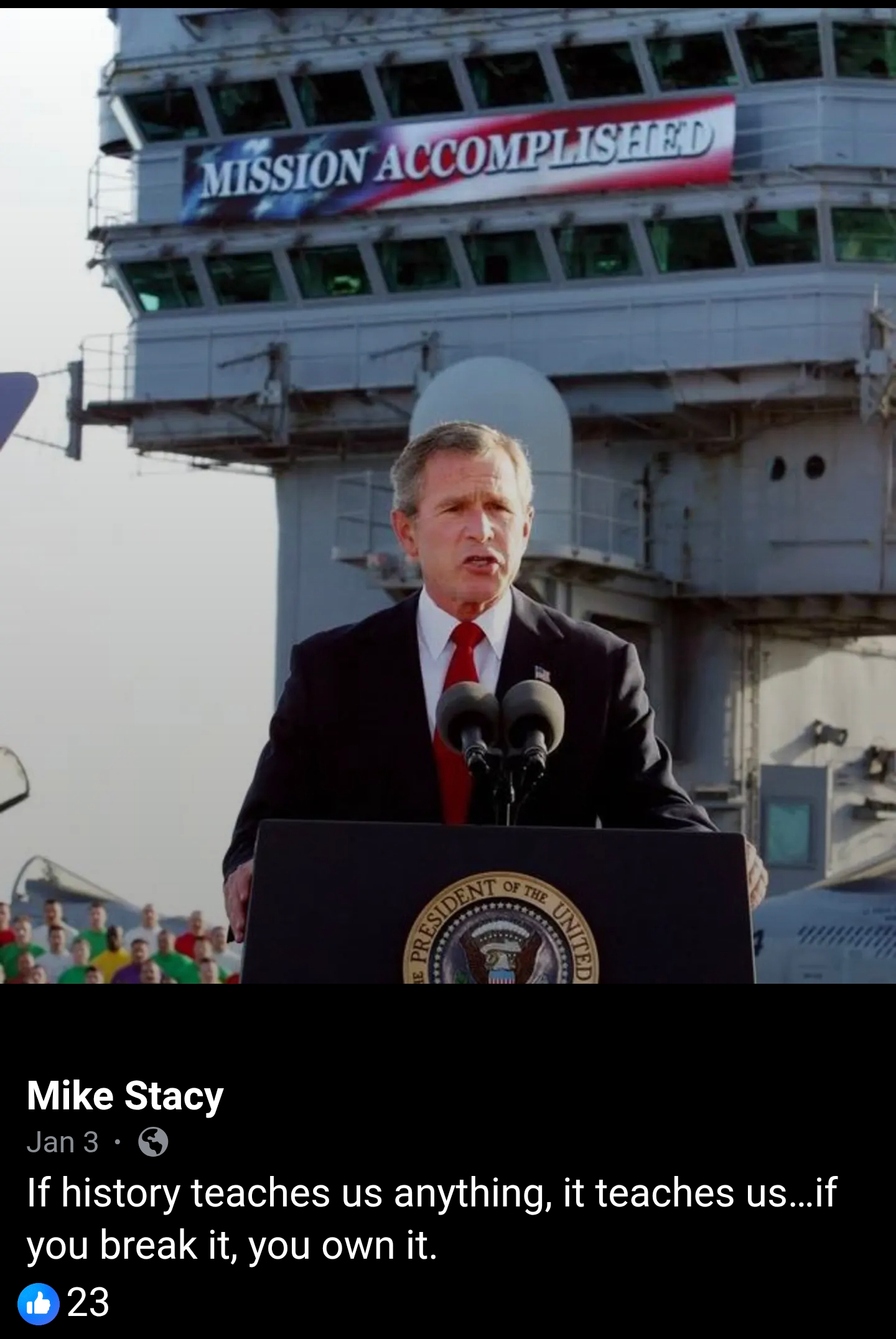 Mike Stacy attacking conservatives