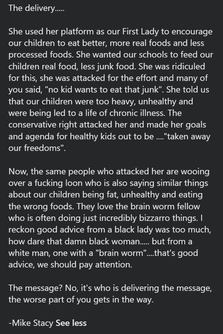 Mike Stacy attacking conservatives